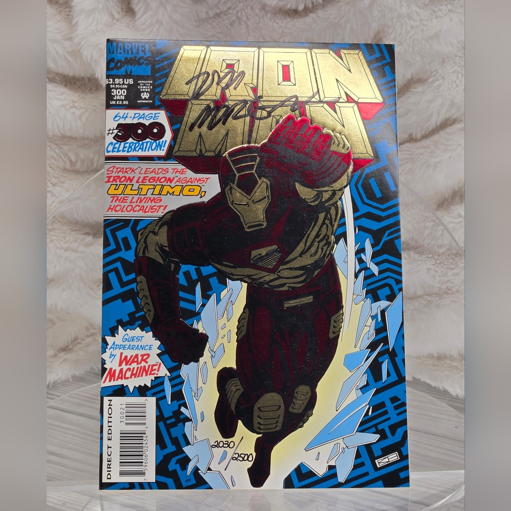 Iron Man #300 (1994) Marvel Comics, Tom Morgan Signed with COA #2030